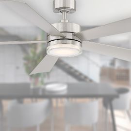 Modern Forms FR-W1801-60L-SS 60 Inch Wynd Ceiling Fan in Stainless Steel