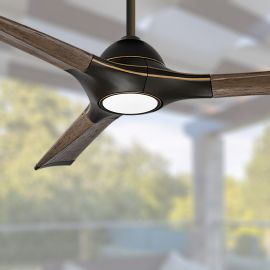 Modern Forms FR-W1814-60L-BZ/DW Woody 60" Rustic/ModernCeiling Fan with Light