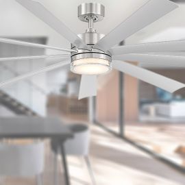 Modern Forms FR-W2101-72L-SS Wynd - Large 72" Ceiling Fan