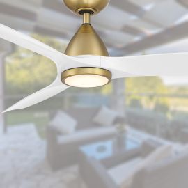 Modern Forms FR-W2202-52L-SB/MW - 54" Skylark Ceiling Fan with Light