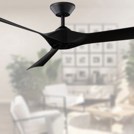 Modern Forms FR-W2204-70-MB Torque 70" Smart Outdoor Ceiling Fan - Matte Black