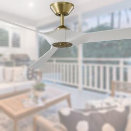 Modern Forms FR-W2204-70-SB/MW Torque 70" Outdoor Smart Ceiling Fan