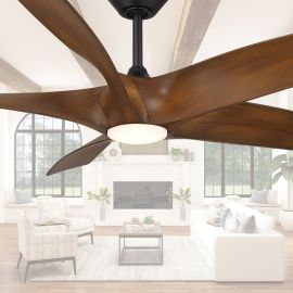 Modern Forms FR-W2401-62L-MB/DK ZEPHYR 62" Ceiling Fan w/ LED Light