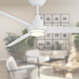 Modern Forms FR-W2501-56L-MW 56" Bolo Smart Ceiling Fan - Matte White