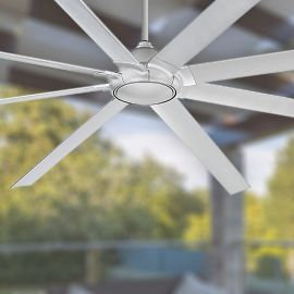 Modern Forms FR-W1805-120L-TT Hydra 120" Extra Large Ceiling Fan - Titanium Silver