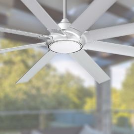 Modern Forms FR-W1805-80L-TT Hydra 80" Outdoor Ceiling Fan - Titanium Silver