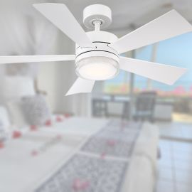 Modern Forms 42" Ceiling Fan - FR-W1801-42L-MW - Wynd Matte White