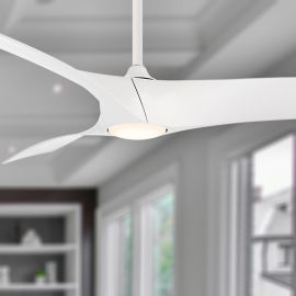 Modern Forms FR-W2006-62L-MW Zephyr 62" Ceiling Fan Matte White