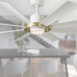 Modern Forms Aura FR-W2303-60L-SB/MW 60" Ceiling Fan with LED Light