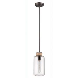 6"W Craftmade - Pendant - 1 Light Pendant w/Clear Glass in Espresso - P435ESP1 - Espresso