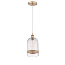 5.75"W Craftmade - Pendant - 1 Light Pendant - P455AGC1 - Aged Copper - Clear Glass