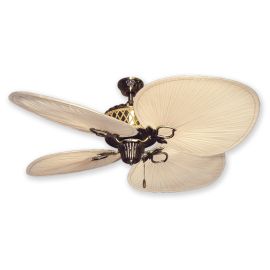 Palm Bay Ceiling Fan - Antique Brass