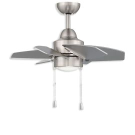 24" Craftmade Propel II LED Ceiling Fan - brushed polished nickel finish with LED light kit