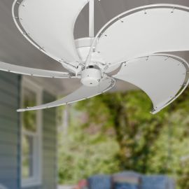 Nautical Ceiling Fan - Gulf Coast Raindance Pure White