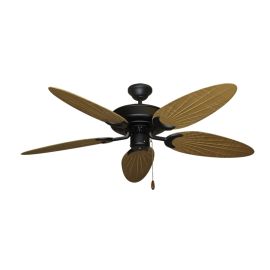 Bamboo Raindance Ceiling Fan - Walnut Blade (palm side shown)