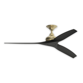 Fanimation Spitfire Brushed Satin Brass - MA6721BBS w/ Black Blades