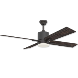 52" Craftmade Teana Espresso Finish with Espresso / Walnut Reversible Blades and Light Kit