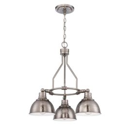 22.50"W Craftmade Timarron 3 Light Down Chandelier - 35923-AN - Antique Nickel