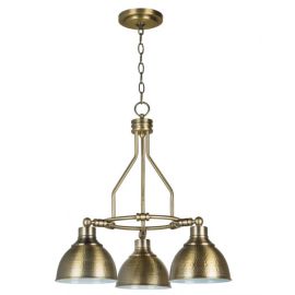 22.50"W Craftmade Timarron 3 Light Down Chandelier - 35923-LB - Legacy Brass