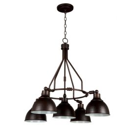 30"W Craftmade Timarron 5 Light Down Chandelier - 35925-ABZ - Aged Bronze Brushed