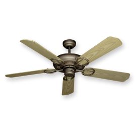 Trinidad Ceiling Fan - Antique Bronze w/ Bleached Oak Blades