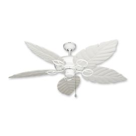 Trinidad Ceiling Fan Pure White - Pure White Leaf Blades