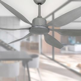 66" WiFi Smart Ceiling Fan - TroposAir Titan II - Brushed Nickel Finish