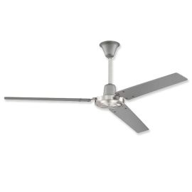 56" Craftmade Utility Brushed Polished Nickel Finish with Titanium Blades