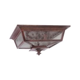 14"W Craftmade Outdoor Argent 3 Light Flushmount - Z1367-AG - Aged Bronze Textured