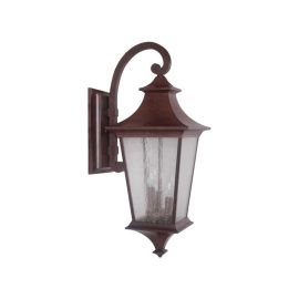 10"W Craftmade Outdoor Argent 3 Light Large Wall Mount - Z1374-AG - Aged Bronze Textured