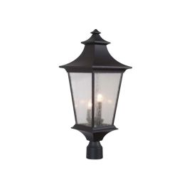 10"W Craftmade Outdoor Argent 3 Light Post Mount - Z1375-MN - Midnight