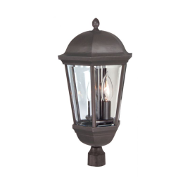 10"W Craftmade Outdoor Britannia 3 Light Post Mount - Z3025-OBO - Oiled Bronze