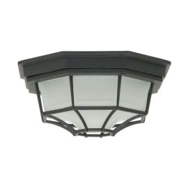 8.50"W Craftmade Outdoor Bulkheads Octagonal Cast 1 Light Small Flushmount - Z390-TB - Textured Matte Black
