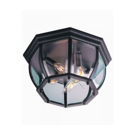 12.75"W Craftmade Outdoor Cast 4 Light Flushmount - Z434-TB - Textured Matte Black