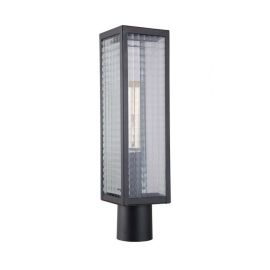 4.85"W Craftmade Outdoor Deka 1 Light Large Post Mount -Z4525-MN-SC - Midnight