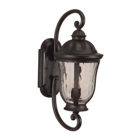 9.50"W Craftmade Outdoor Frances 2 Light Medium Wall Mount Z6010-OBO-Oiled Bronze