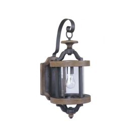 9.10"W Craftmade Outdoor Ashwood 1 Light Medium Wall Mount - Z7914-TBWB - Textured Black - Whiskey Barrel