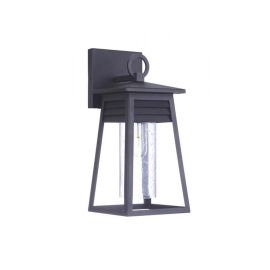 6.25"W Craftmade Outdoor Becca Small 1 Light Lantern- ZA2704-TB - Textured Matte Black
