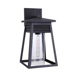 10"W Craftmade Outdoor Becca Large Large 1 Light Outdoor Lantern - ZA2724-TB - Textured Matte Black