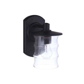 6.13"W Craftmade Outdoor Canon 1 Light Small Wall Mount - ZA3604-MN - Midnight