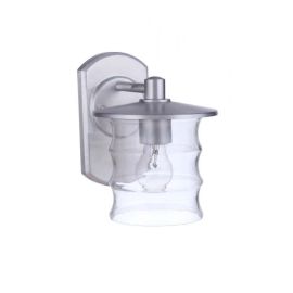 6.13"W Craftmade Outdoor Canon 1 Light Small Wall Mount - ZA3604-SA - Satin Aluminum
