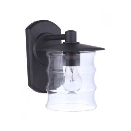 7.50"W Craftmade Outdoor Canon 1 Light Medium Wall Mount - ZA3614-MN - Midnight