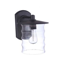 9"W Craftmade Outdoor Canon 1 Light Large Wall Mount - ZA3624-MN - Midnight