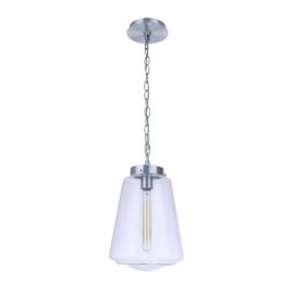9.30"W Craftmade - Laclede - 1 Light Outdoor Pendant ZA3821-SA - Satin Aluminum