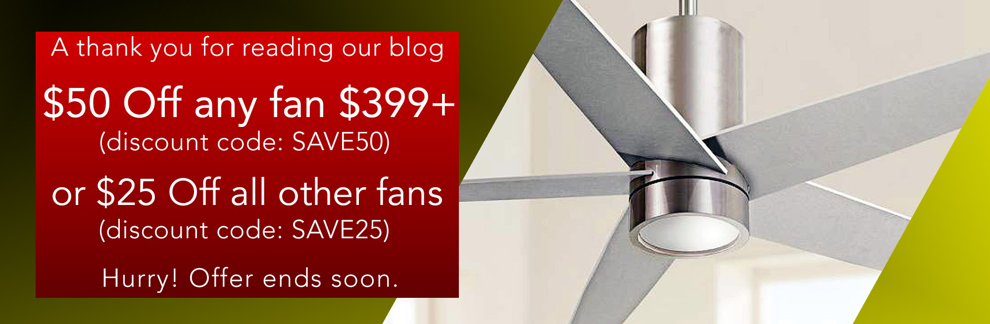 Shop Large Selection of Big Ceiling Fans at ModernFanOutlet.com